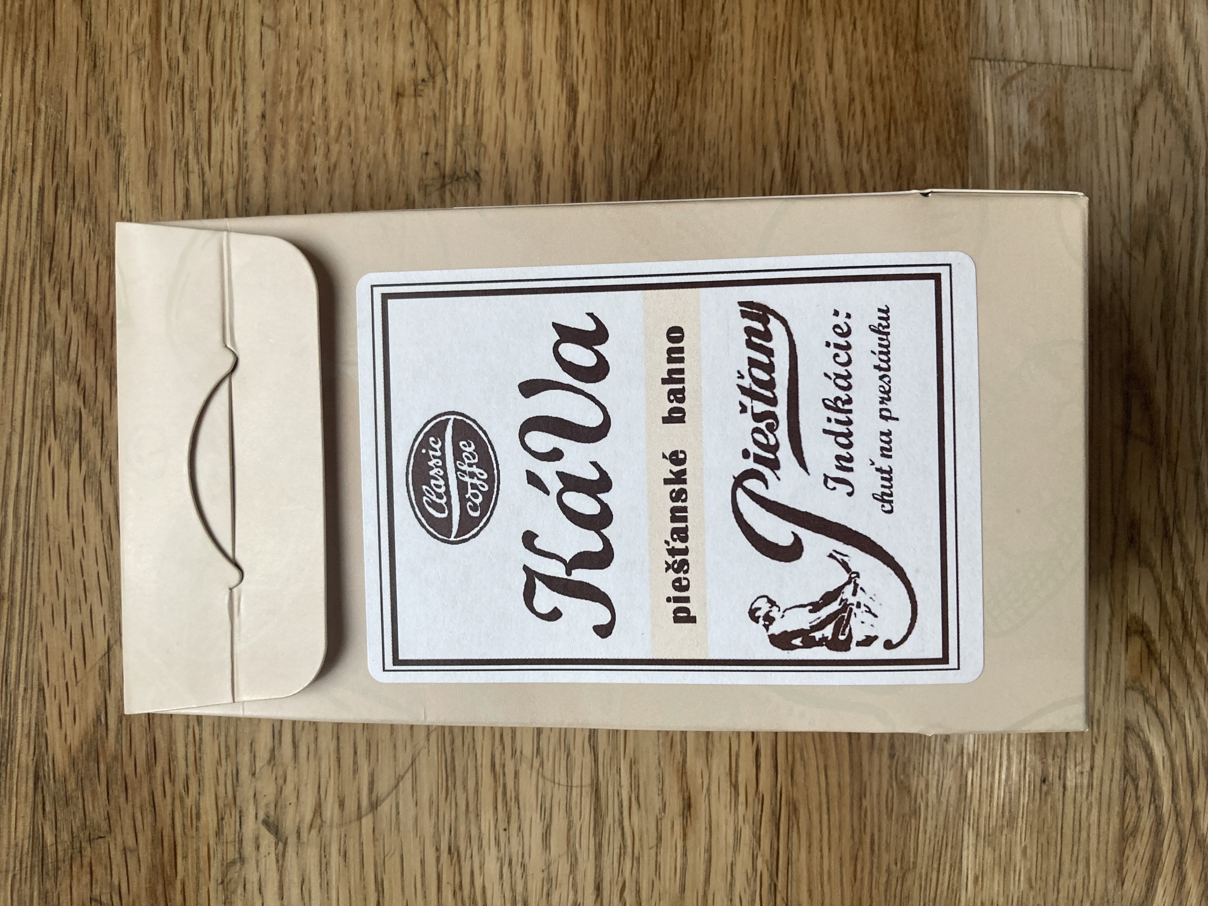 Balenie kávy Piešťanské bahno od Classic Coffee